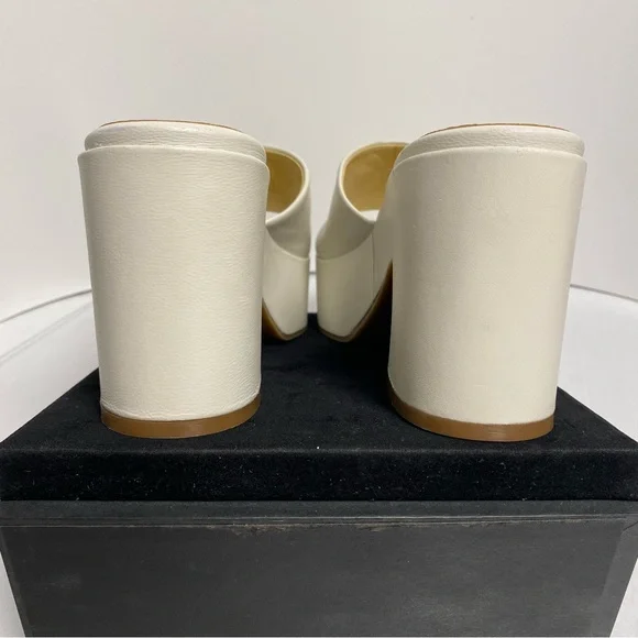 NEW Marc Fisher LTD Platform Mule Slide Ivory Women’s 8.5 - Picture 5 of 16